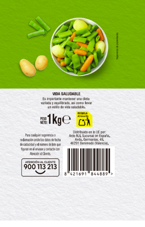 Jud&iacute;as verdes Alipende 1kg con patatas