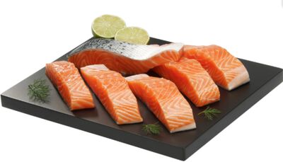 Salmón en porciones