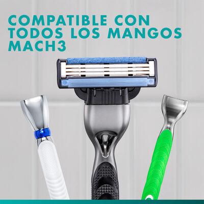 Recambios maquinilla de afeitar Gillette Mach3 Pack Ahorro 7+1