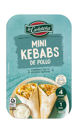 Mini kebab de pollo La Carlote&ntilde;a 4 unidades