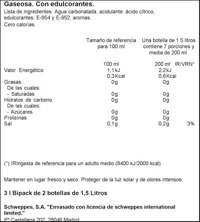 Gaseosa La Casera 1,5l pack 2