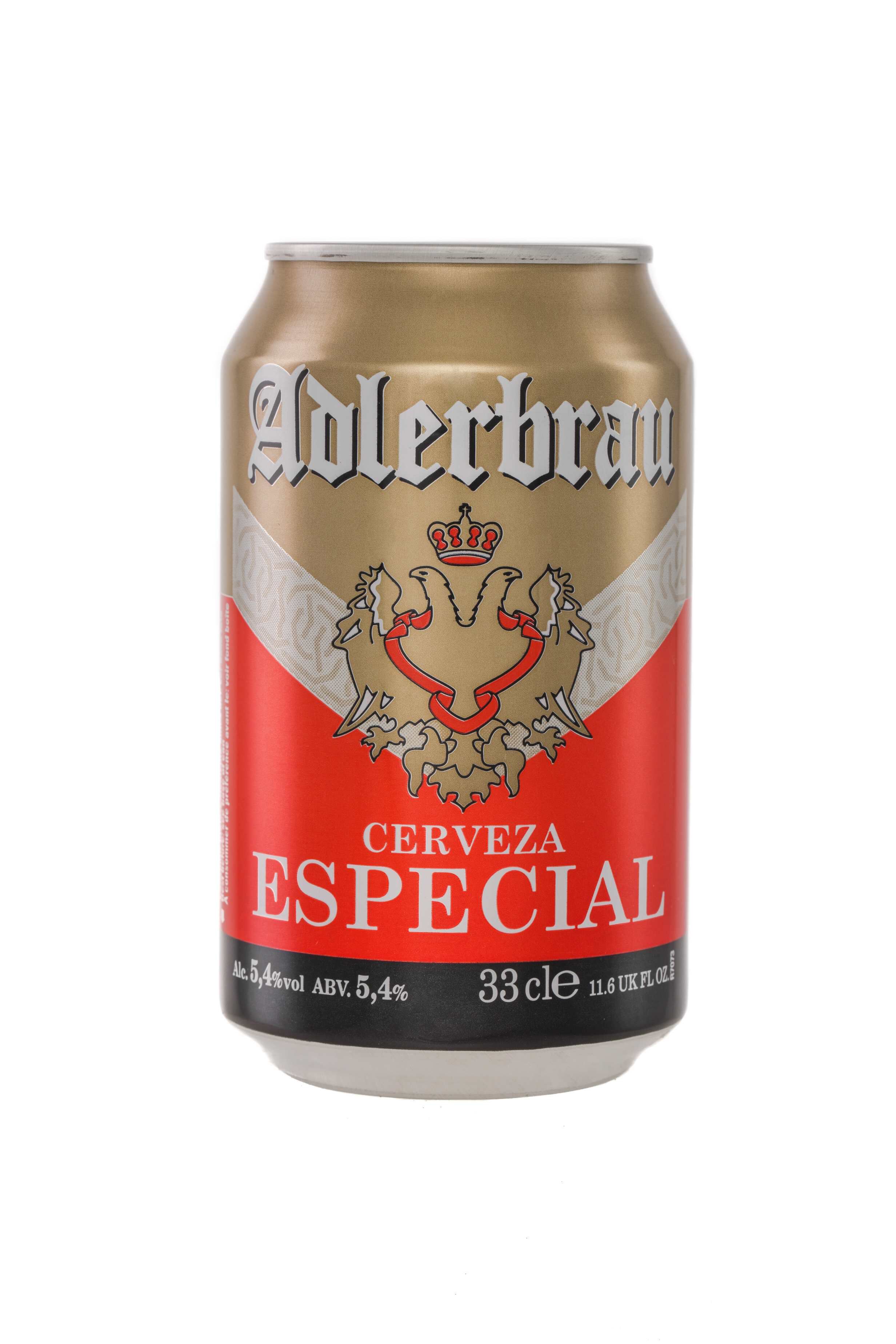 Cerveza rubia Adlerbrau Especial lata 33cl