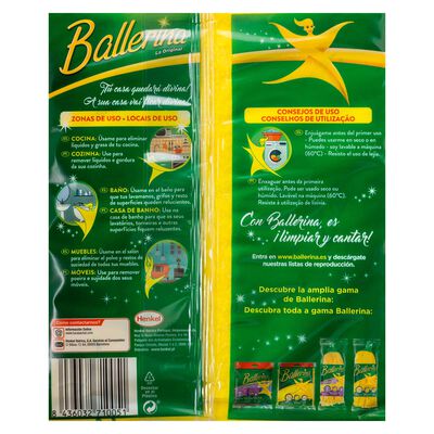Bayeta Ballerina 3 uds amarilla multiusos