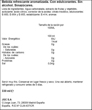 Tinto de verano con limón sin azúcar 0,0% Don Simon 33cl