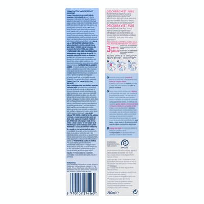 Crema depilatoria Veet tubo 200ml para cuerpo y piernas y piel sensible