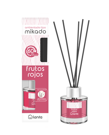 Ambientador tipo mikado Lanta 50ml frutos rojos