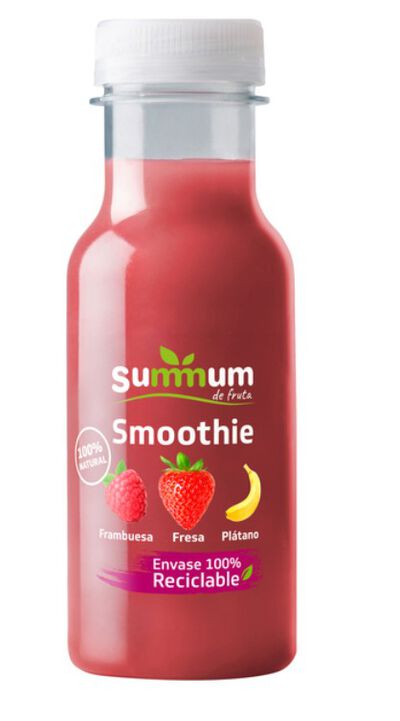 Smoothie frambuesa,fresa y plátano 250ML