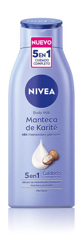 Body milk Nivea smooth 400ml para piel seca con manteca de karité