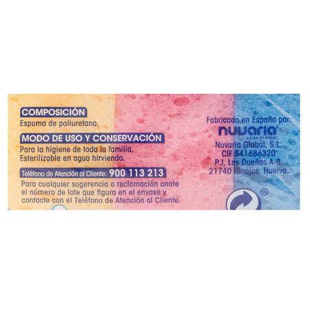 Esponja Bodyplus 3 uds oval