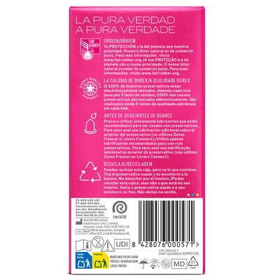Preservativos Durex 12 uds dame placer con puntos y estr&iacute;as