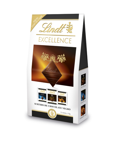Chocolate negro mini surtido Lindt Excellence 130g