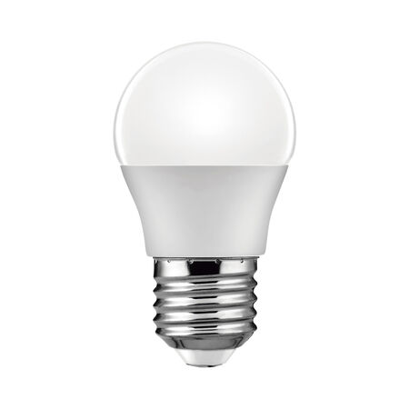 Bombilla Led esférica e27 plástico TM g45 6W cálida