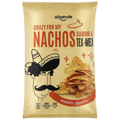 Snack ma&iacute;z tortilla chips tex mex Alipende 150g