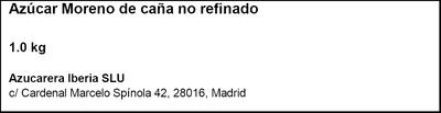 Az&uacute;car moreno de ca&ntilde;a no refinado Azucarera 1kg