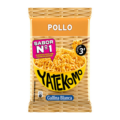 Fideos orientales con sabor a pollo Yatekomo 79g