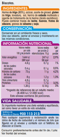 Biscote cl&aacute;sico Alipende 540g