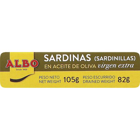 Sardinilla en aceite de oliva virgen extra Albo 82g