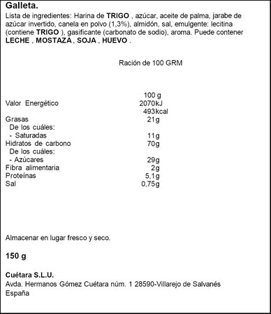Mini napolitanas Cuétara 150g