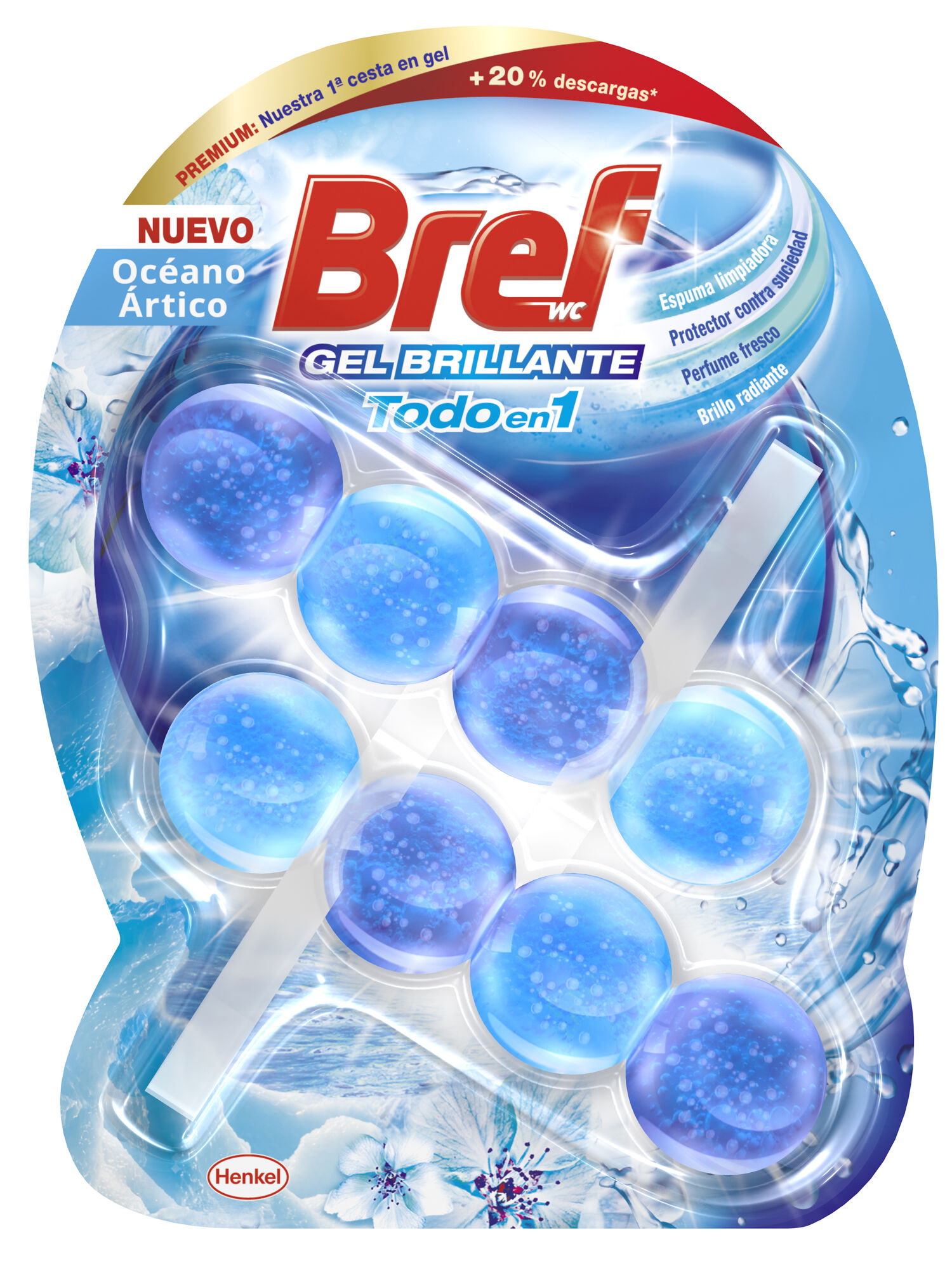 Limpiador Bref WC colgador 2 unidades Ártico
