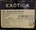 Uva blanca sin semilla bandeja 500g