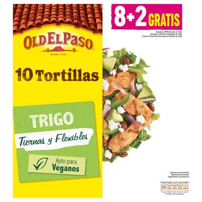 Tortillas de trigo Old El Paso 8 unidades mejicana