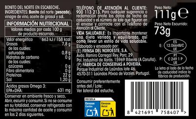 Bonito Alipende 73g en escabeche