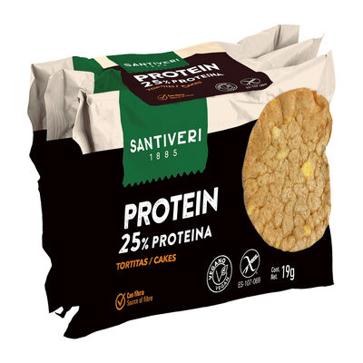 Tortitas de maíz con lentejas 25% de proteína Santiveri 57g
