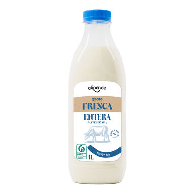 Leche Fresca Alipende Botella 1L Entera