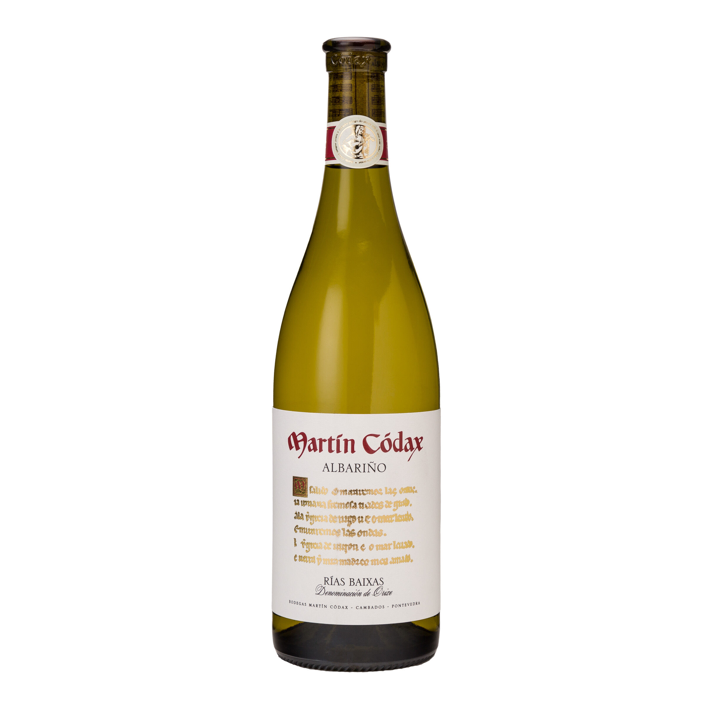 Vino blanco albariño DO Rías Baixas Martín Códax