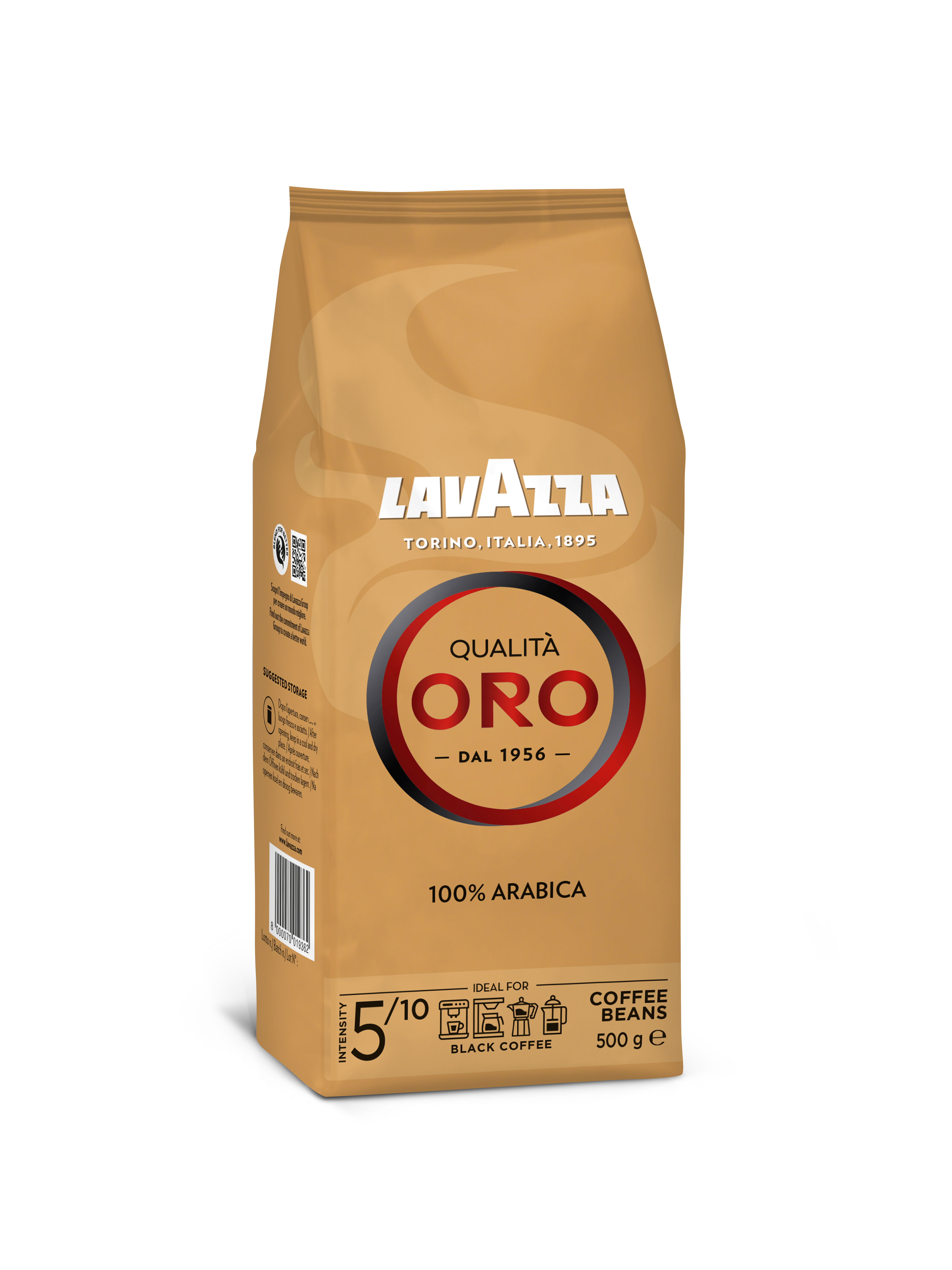 Café en grano Arabica qualita Oro Lavazza 500g