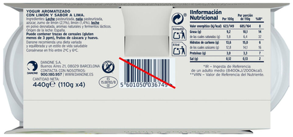 Yogur estilo griego Oikos pack 4 lima limón