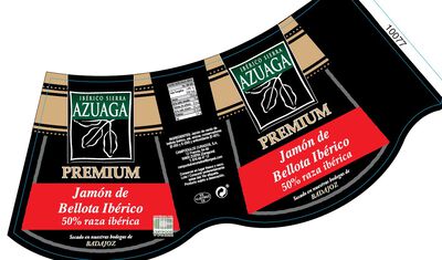 Jam&oacute;n de bellota ib&eacute;rico 50% raza ib&eacute;rica al corte
