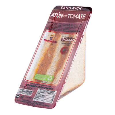 Sandwich 150g Atún con tomate
