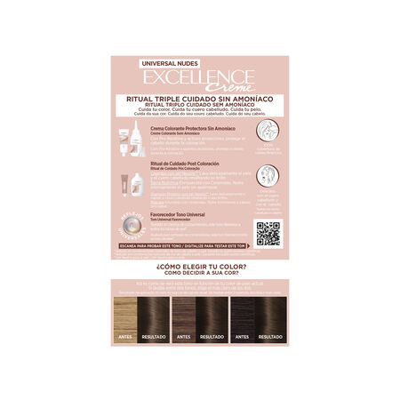 Tinte de cabello L'Oréal Excellence Creme nº4u castaño universal