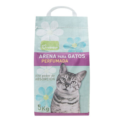 Arena gato Meque perfumada 5kg