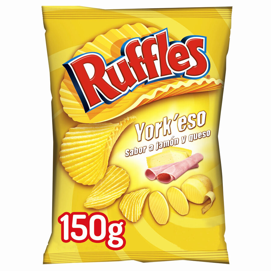 Patatas fritas Ruffles 150g york-queso