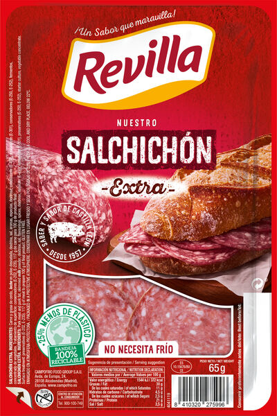 Salchichón Revilla 65 gr Sin frío