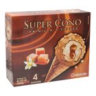Helado super cono Alipende 4 uds vainilla-toffe