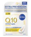 Crema facial de d&iacute;a Nivea Q10 50ml power SPF 30 antiarrugas