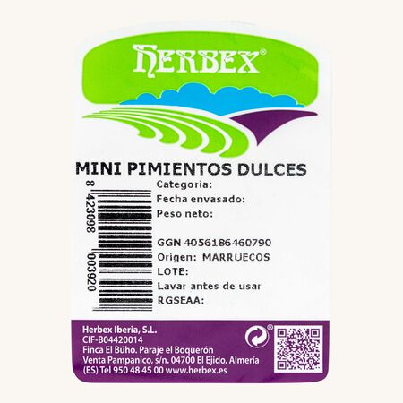 Pimiento mini dulce 200g
