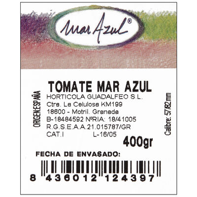 Tomate mar azul bandeja 400g