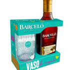Ron a&ntilde;ejo Barcelo 70cl + vaso de cristal