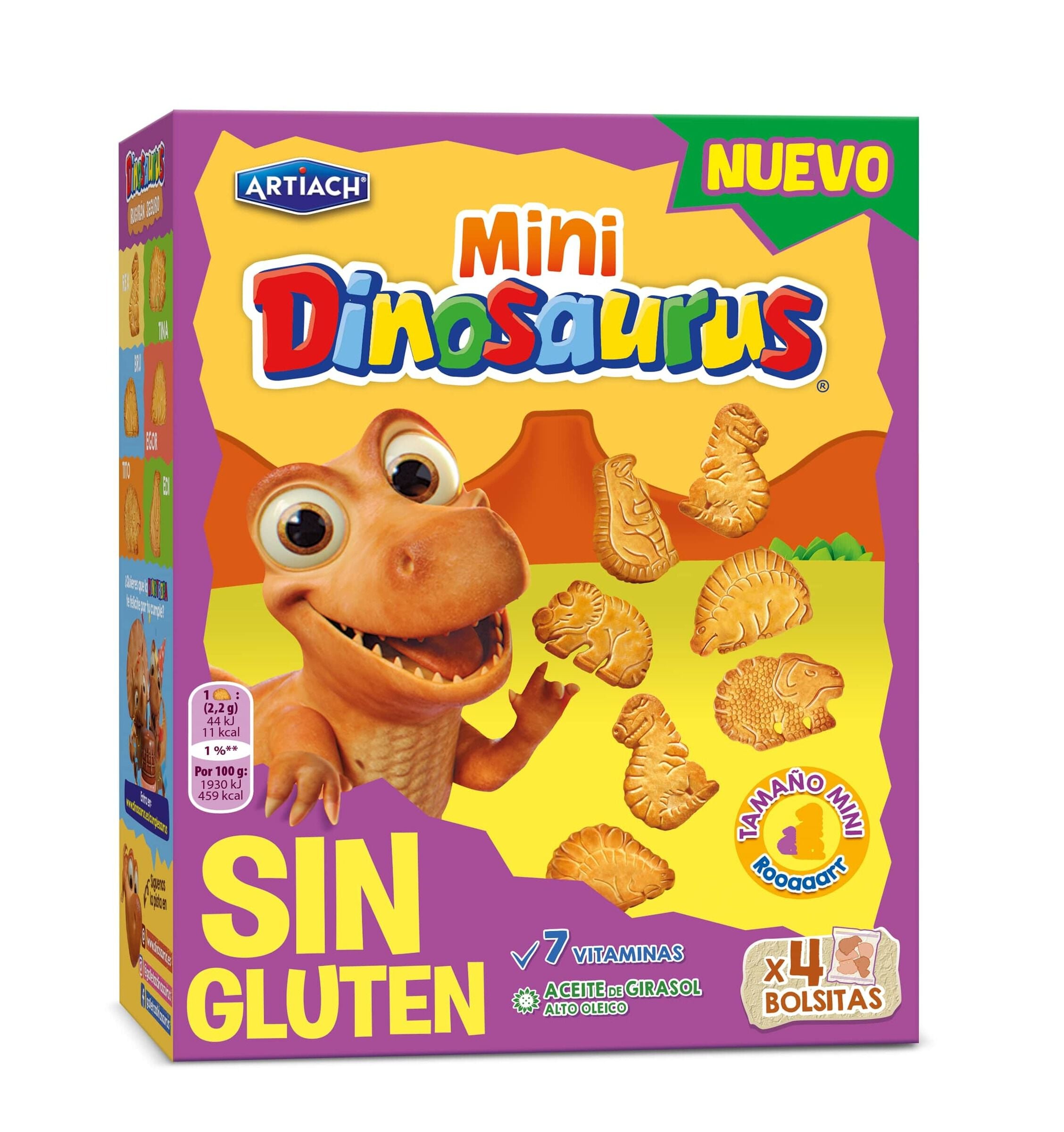 Galletas sin gluten Mini Dinosaurus 160g