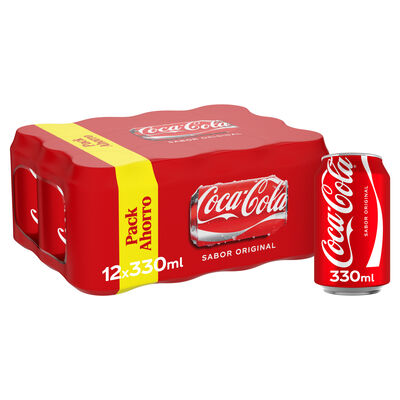 Refresco Coca-Cola Sabor Original lata pack 12 33cl