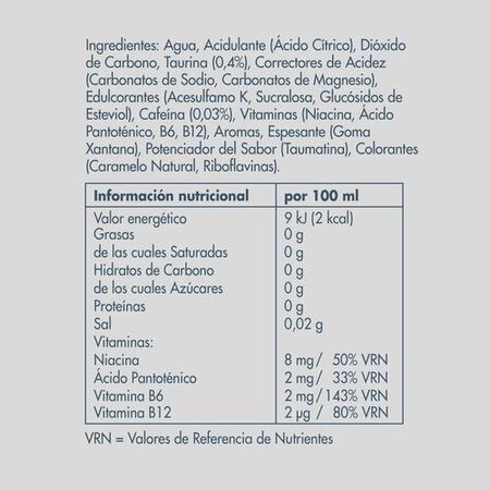 Bebida energética zero Red Bull 25cl