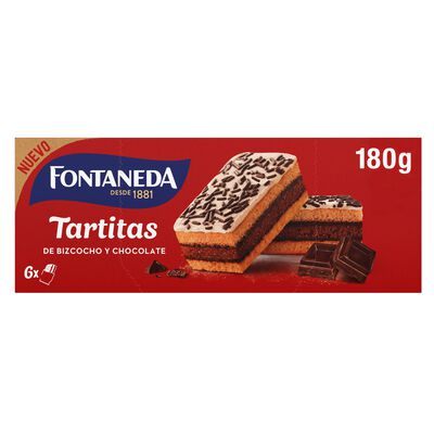Tartitas de bizcocho y chocolate Fontaneda 180g