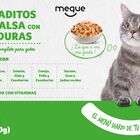 Comida h&uacute;meda gato bocaditos Meque verduras pack 4