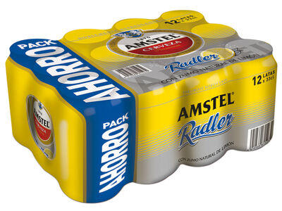 Cerveza con lim&oacute;n Amstel Radler pack 12 latas