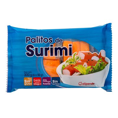 Palitos surimi sin gluten sin lactosa Alipende 300g