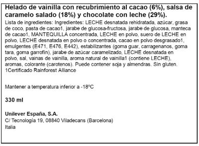 Helado Magnum mini double caramelo y chocolate con leche 6 unidades